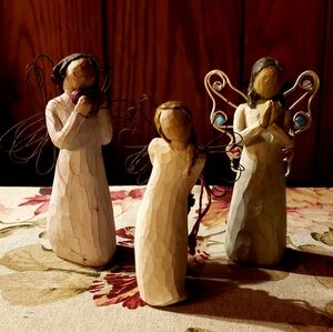 WILLOW TREE Angel Figurines by Susan Lordi - Lot of 3 - VTG